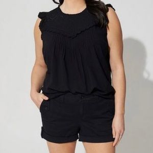 Torrid Military Stretch Twill Mid-Rise Short 18